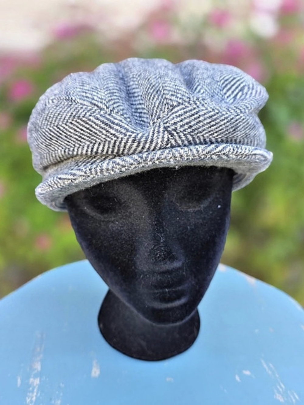Thinsulate 3M Fashion Equipment cap Houndstooth Newsboy Cap Gray Medium